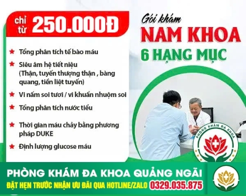 Gói khám ưu đãi dành cho nam giới