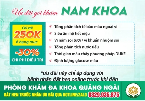 gói khám nam khoa 250k