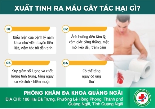 Biến chứng khó lường trước khi bị xuất tinh ra máu